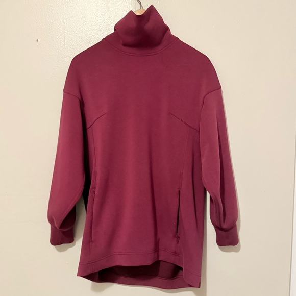 Sweaters - Burgundy cowlneck Pullover Sweater